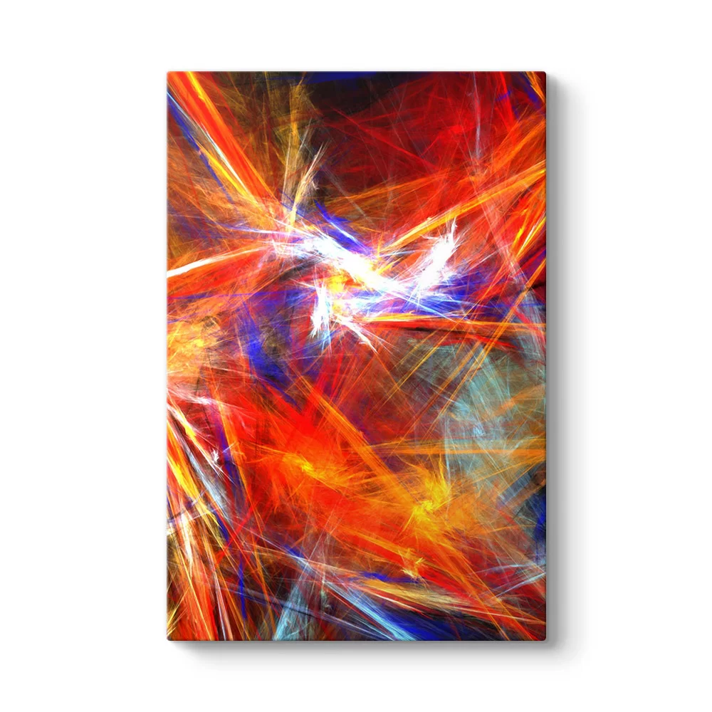 Neon Çizgiler Tablosu - Model 2